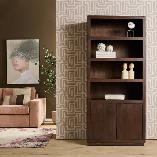 Boekenkast Brussel Bruin Mangohout 90 cm