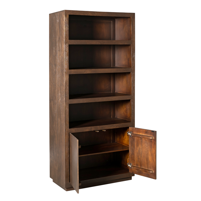Boekenkast Brussel Bruin Mangohout 90 cm