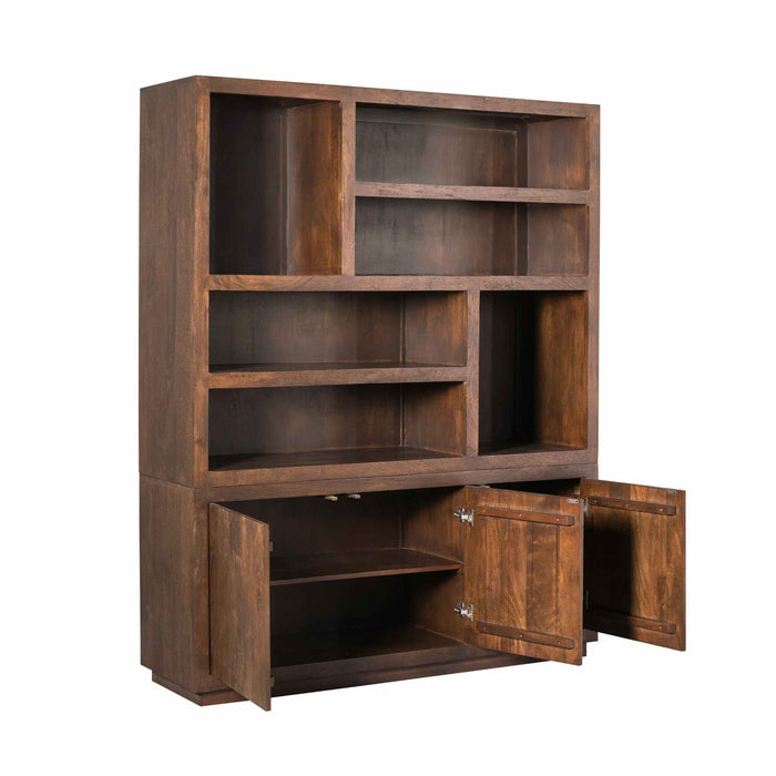 Vakkenkast Brussel XL Bruin Mangohout 160 cm