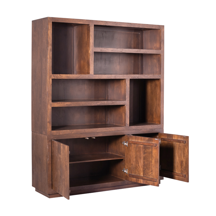 Vakkenkast Brussel XL Bruin Mangohout 160 cm