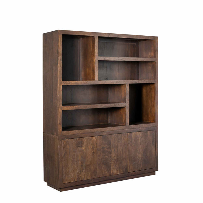 Vakkenkast Brussel XL Bruin Mangohout 160 cm