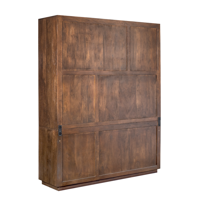 Vakkenkast Brussel XL Bruin Mangohout 160 cm