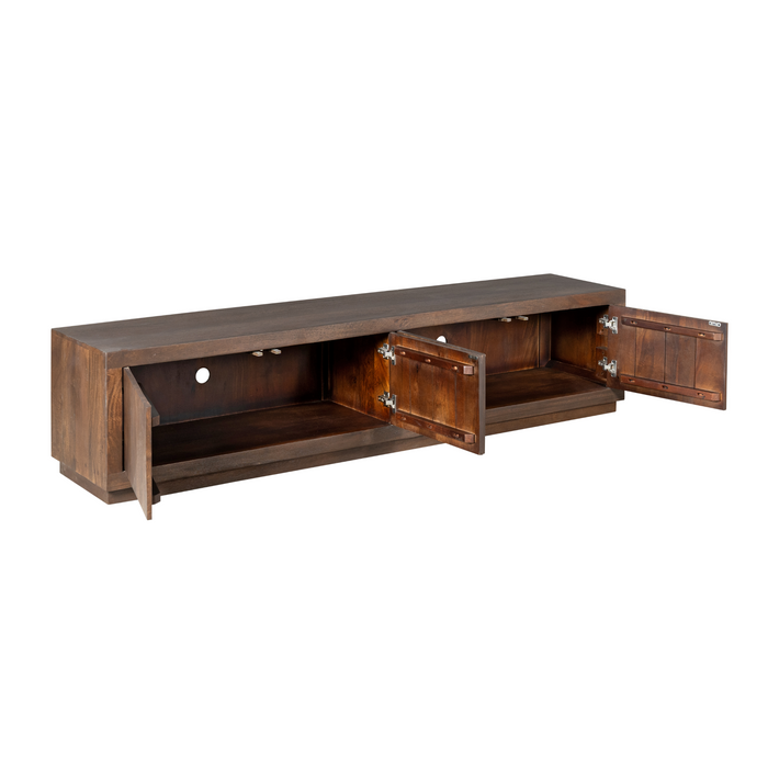 Tv meubel Brussel Bruin Mangohout 200 cm