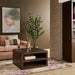 Vierkante salontafel Brussel Bruin Mangohout 80 cm