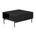 Vierkante salontafel Madison Zwart Mangohout 80 cm