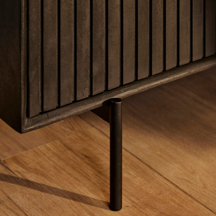 Dressoir Madison Zwart Mangohout 165 cm