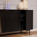 Dressoir Madison Zwart Mangohout 165 cm