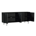 Dressoir Madison Zwart Mangohout 210 cm