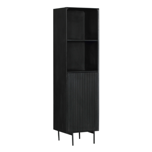 Boekenkast Madison Zwart Mangohout 55 cm