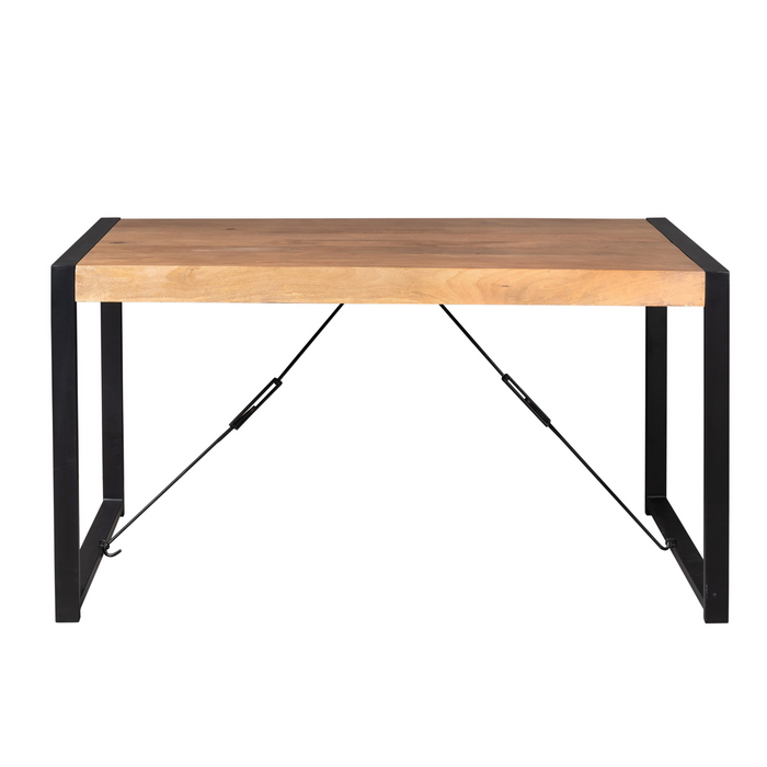 Rechthoekige eettafel Boaz Naturel Mangohout 140 cm