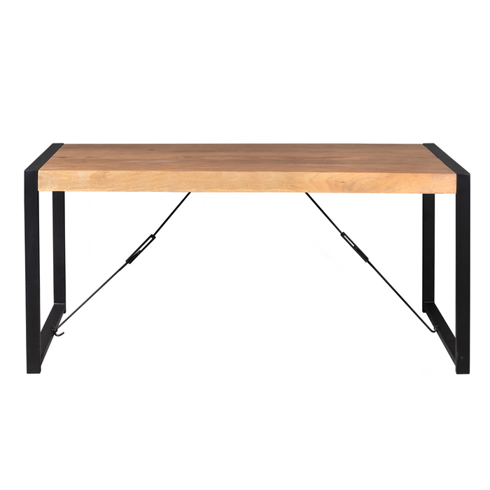 Rechthoekige eettafel Boaz Naturel Mangohout 180 cm