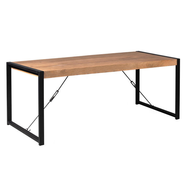Rechthoekige eettafel Boaz Naturel Mangohout 200 cm