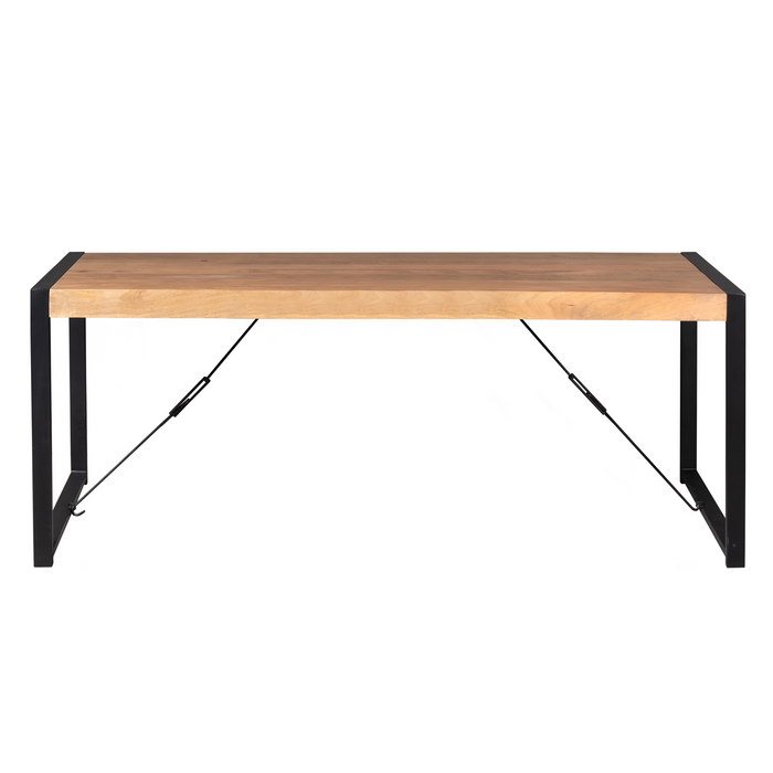 Rechthoekige eettafel Boaz Naturel Mangohout 200 cm