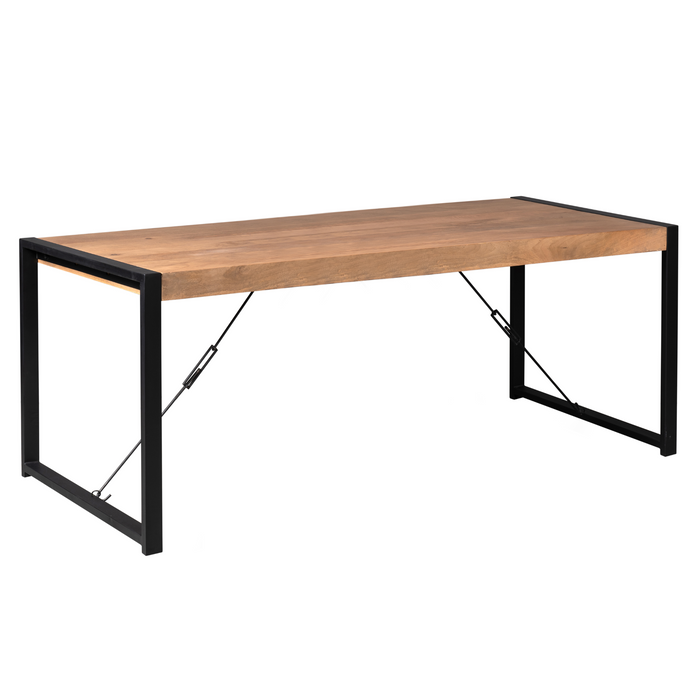 Rechthoekige eettafel Boaz Naturel Mangohout 220 cm