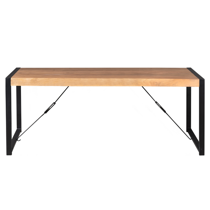 Rechthoekige eettafel Boaz Naturel Mangohout 220 cm
