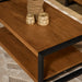 Salontafel Boaz met onderblad Naturel Mangohout 110 cm