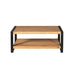 Salontafel Boaz met onderblad Naturel Mangohout 110 cm