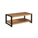 Salontafel Boaz met onderblad Naturel Mangohout 110 cm