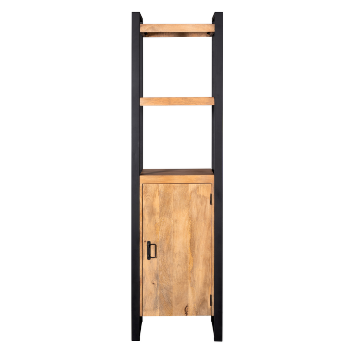 Boekenkast Boaz met deur Mangohout 55 cm