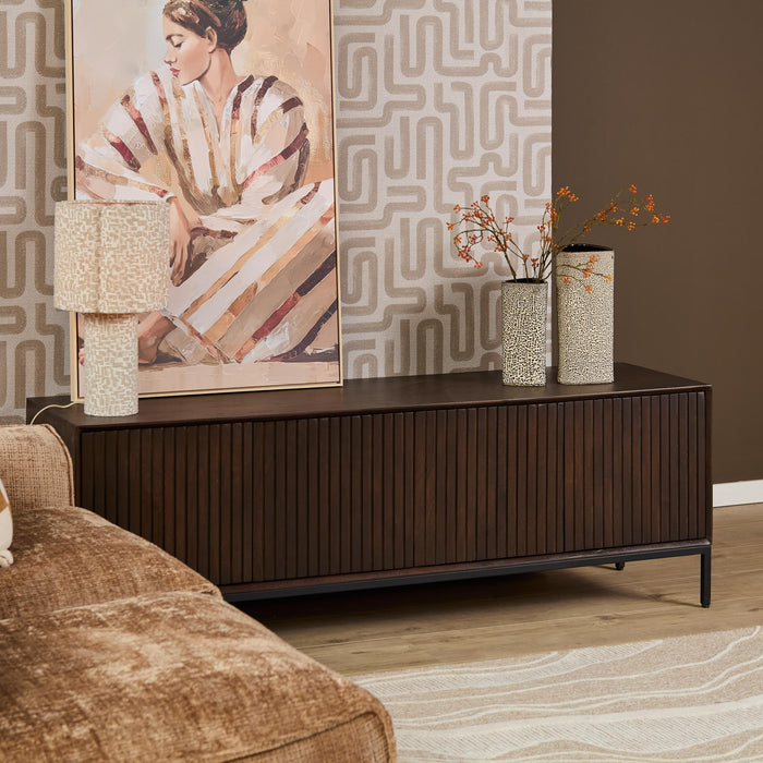 Tv meubel Madison Bruin Mangohout 165 cm