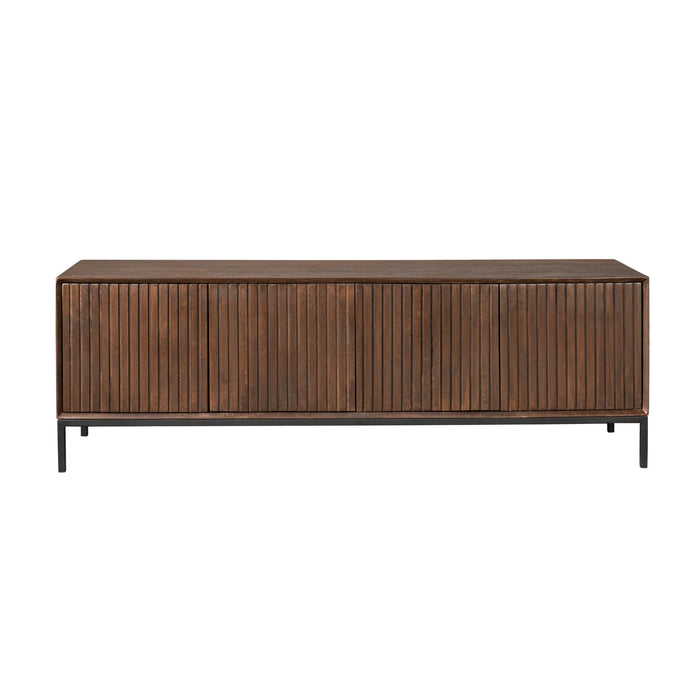 Tv meubel Madison Bruin Mangohout 165 cm