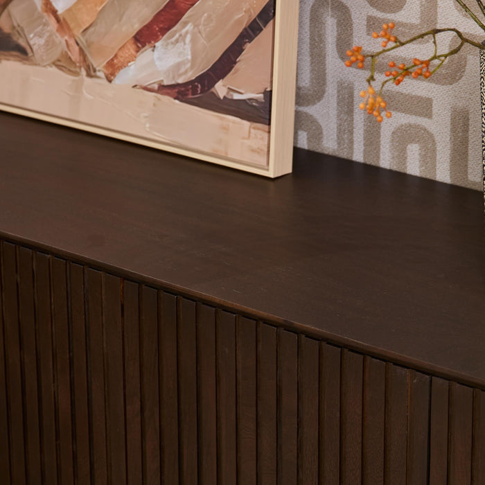 Tv meubel Madison Bruin Mangohout 165 cm