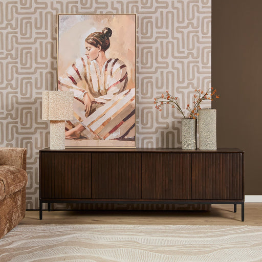 Tv meubel Madison Bruin Mangohout 165 cm