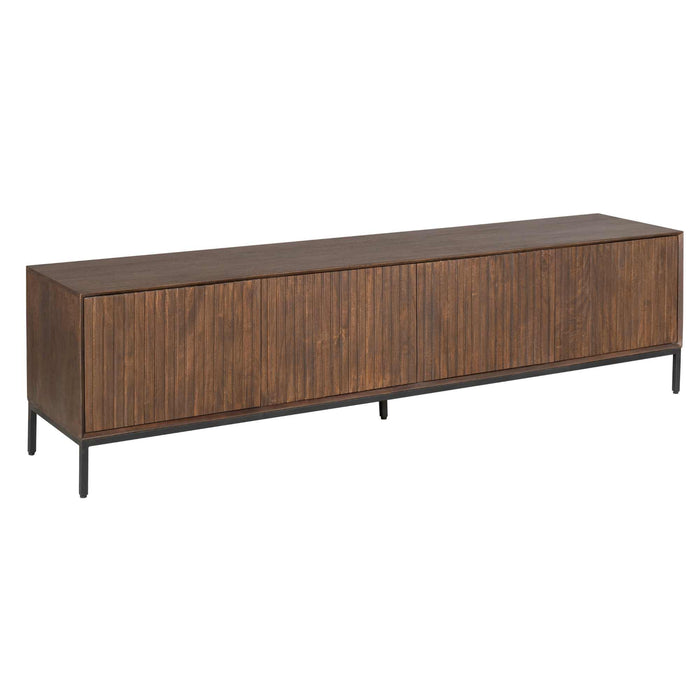 Tv meubel Madison Bruin Mangohout 210 cm