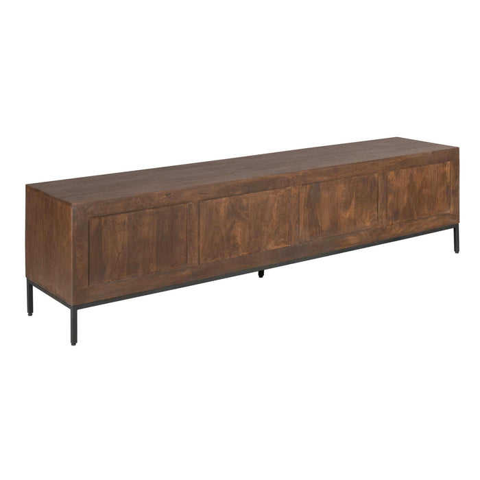 Tv meubel Madison Bruin Mangohout 210 cm
