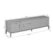 Tv meubel Madison Bruin Mangohout 210 cm