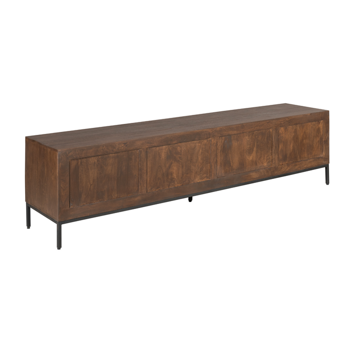 Tv meubel Madison Bruin Mangohout 210 cm
