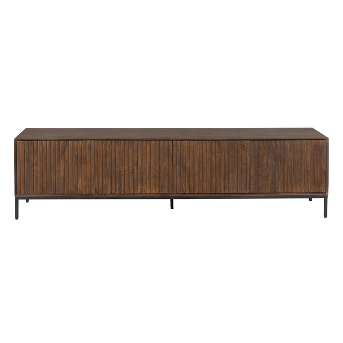 Tv meubel Madison Bruin Mangohout 210 cm