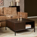 Vierkante salontafel Madison Bruin Mangohout 80 cm