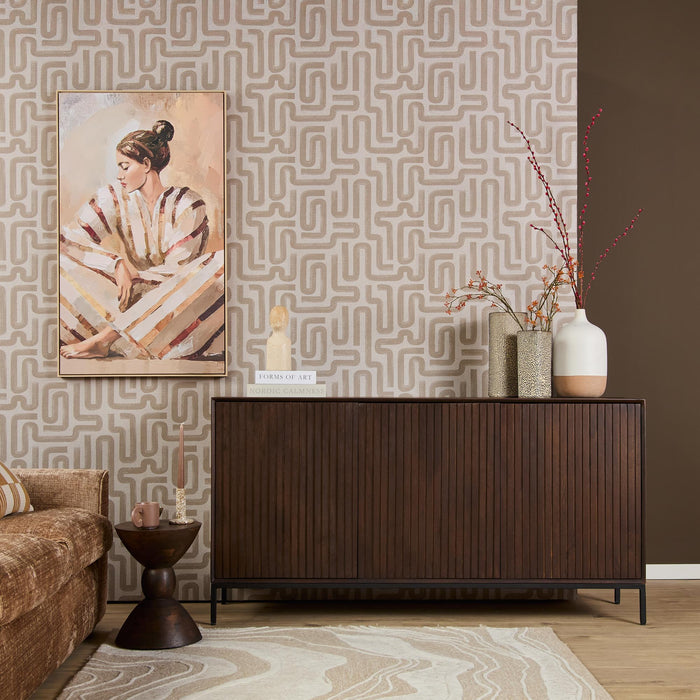 Dressoir Madison Bruin Mangohout 165 cm