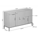 Dressoir Madison Bruin Mangohout 165 cm