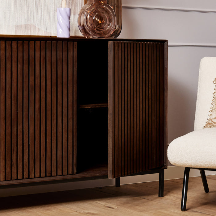 Dressoir Madison Bruin Mangohout 165 cm