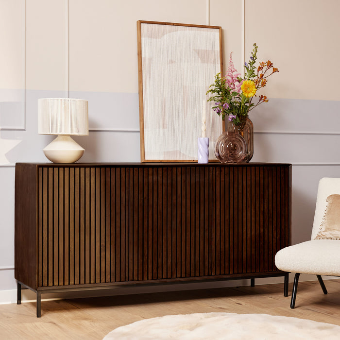 Dressoir Madison Bruin Mangohout 165 cm