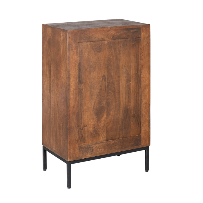 Wijnkast Madison Bruin Mangohout 55 cm