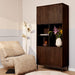 Vakkenkast Madison Bruin Mangohout 90 cm