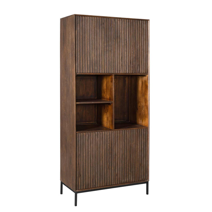 Vakkenkast Madison Bruin Mangohout 90 cm