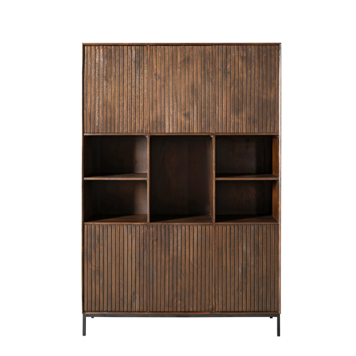 Vakkenkast Madison XL  Bruin Mangohout 135 cm