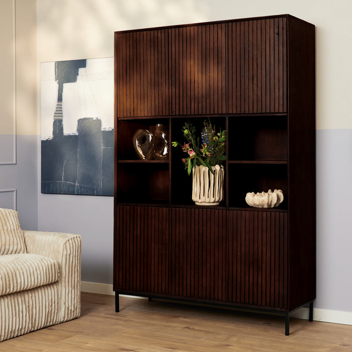 Vakkenkast Madison XL  Bruin Mangohout 135 cm