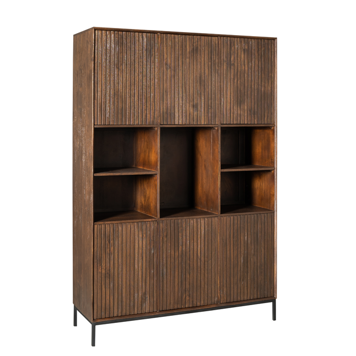 Vakkenkast Madison XL  Bruin Mangohout 135 cm