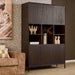 Vakkenkast Madison XL  Bruin Mangohout 135 cm