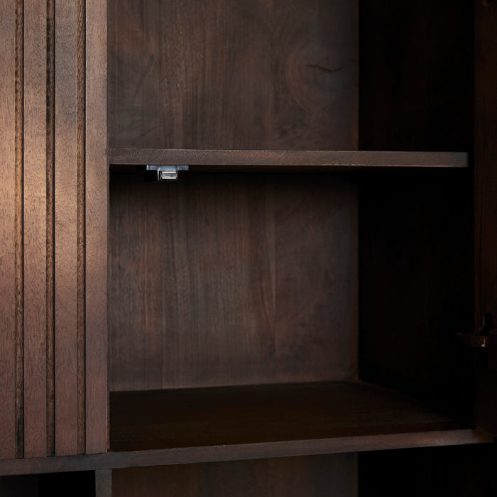 Vakkenkast Madison XL  Bruin Mangohout 135 cm