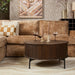 Ronde salontafel Madison Bruin Mangohout 80 cm