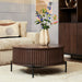 Ronde salontafel Madison Bruin Mangohout 80 cm
