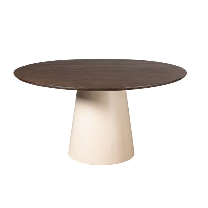Ronde eettafel Madison Bruin Mangohout 130 cm