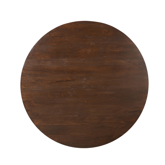 Ronde eettafel Madison Bruin Mangohout 130 cm