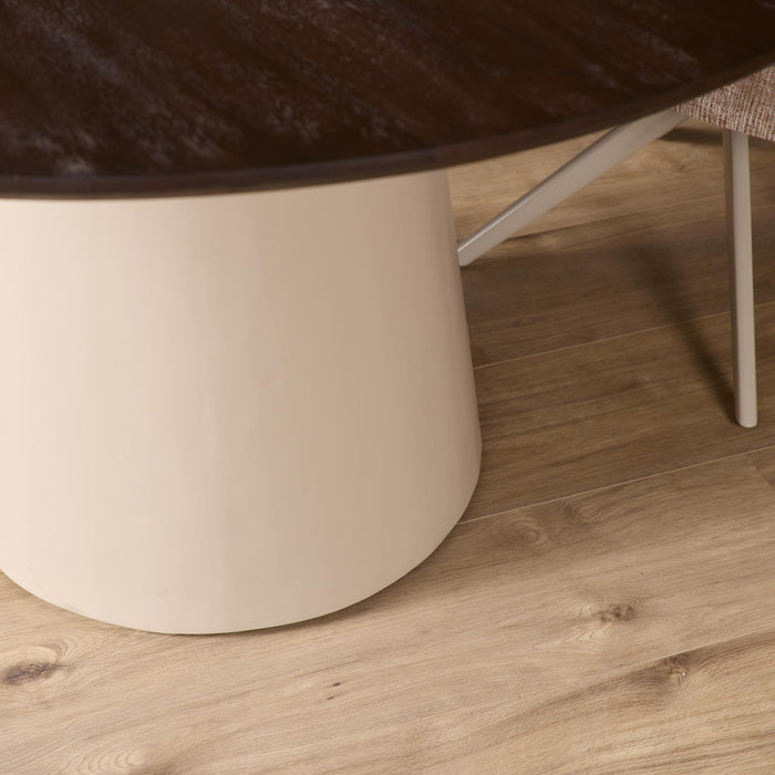 Ronde eettafel Madison Bruin Mangohout 130 cm